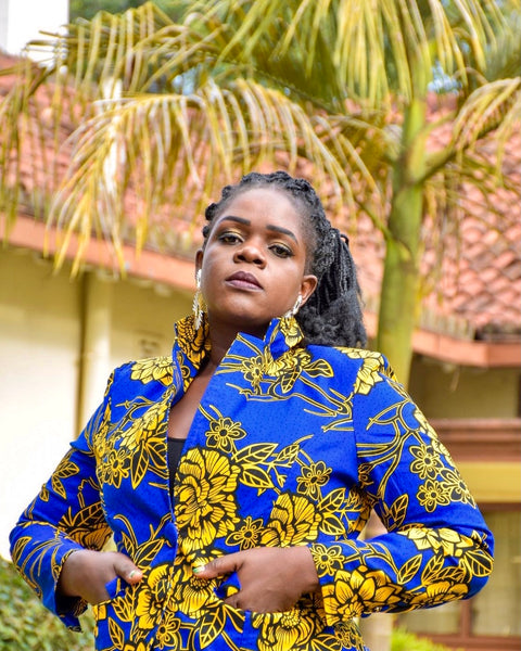 BOARDROOM PRINT BLAZER - Yaya