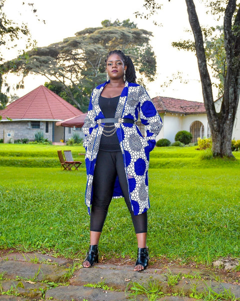 ALL SEASONS AFRICAN PRINTS COAT - Flora