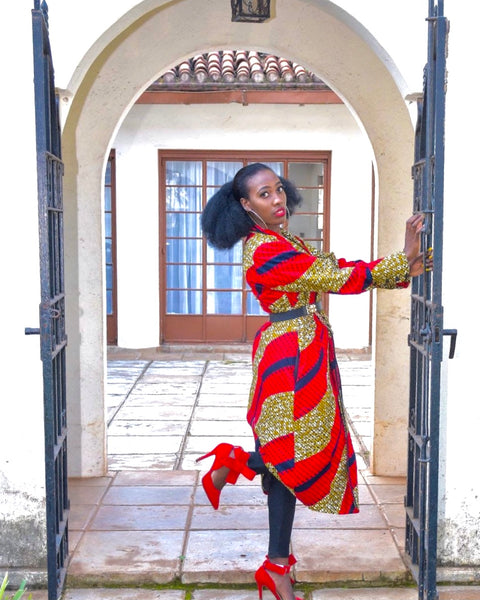 ALL SEASONS AFRICAN PRINTS COAT - Eliane