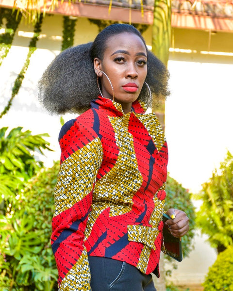 BOARDROOM PRINT BLAZER - Eliane