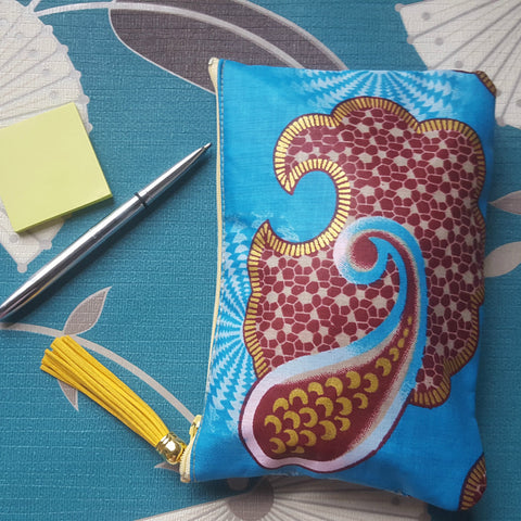 AFRICAN PRINTS POUCH-Paisley