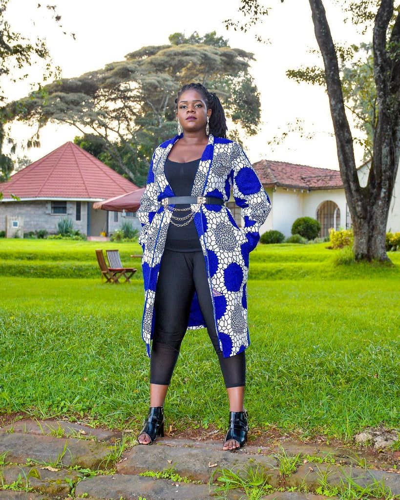 ALL SEASONS AFRICAN PRINTS COAT  - Flora
