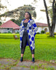 ALL SEASONS AFRICAN PRINTS COAT  - Flora