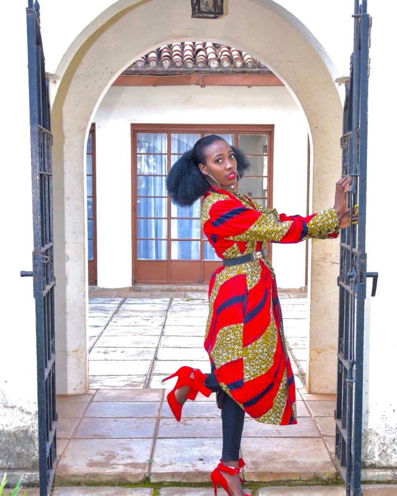 ALL SEASONS AFRICAN PRINTS COAT  - Eliane