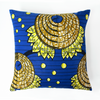 African print Accent Pillows - Bleu