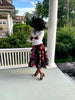 African Prints Elegant Wrap Skirt — Hibiscus