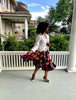 African Prints Elegant Wrap Skirt — Hibiscus