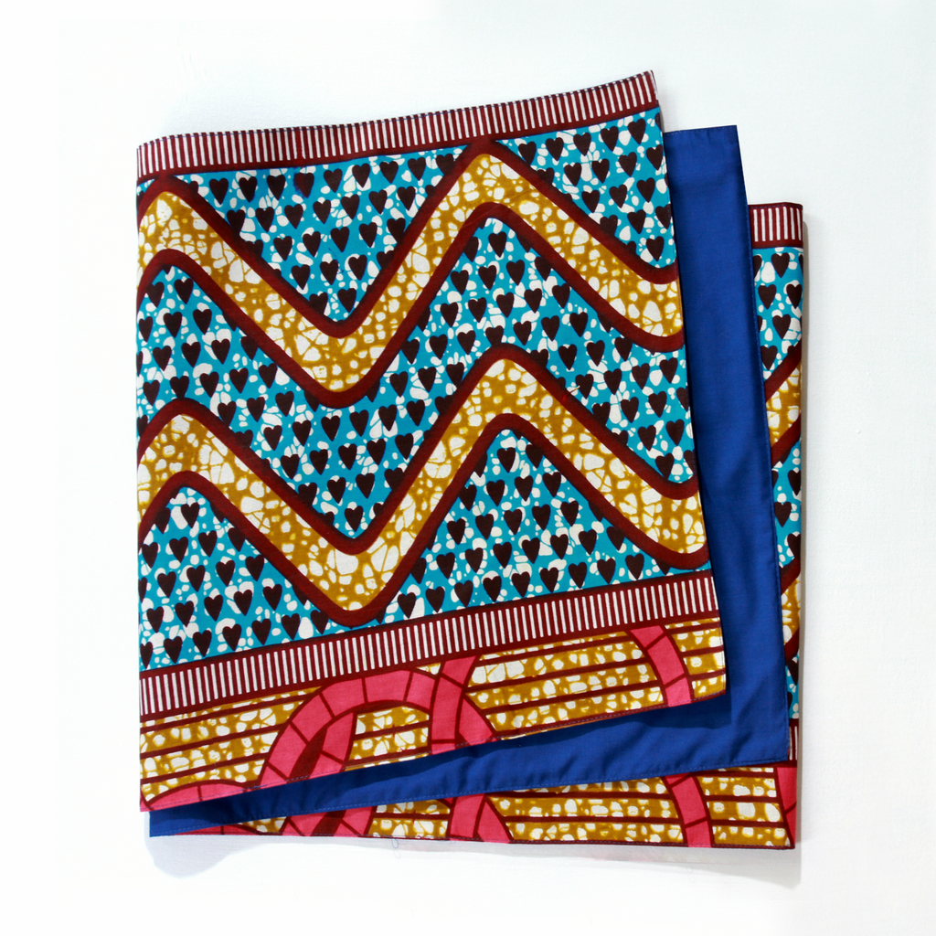 African Print Table Runner - ZigZag